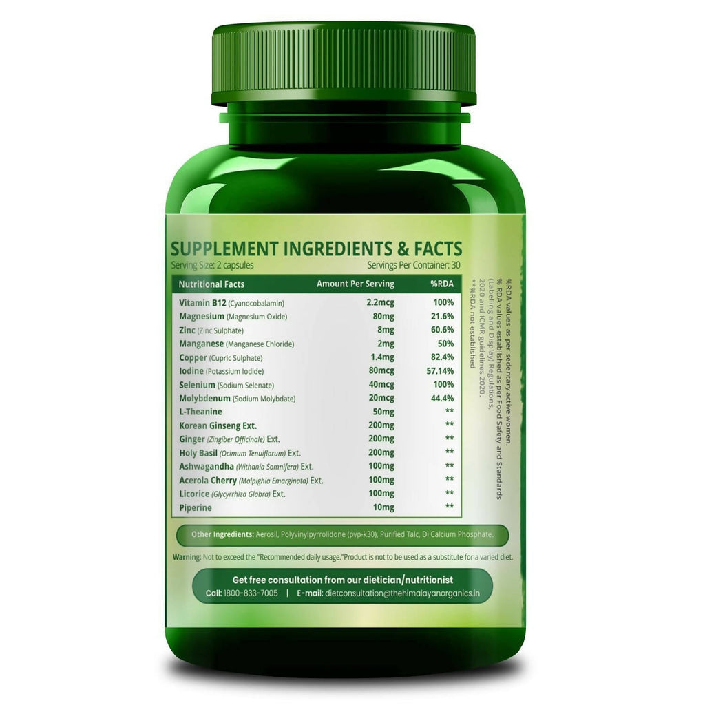 Himalayan Organics Thyroid Support Capsules | Grocsy