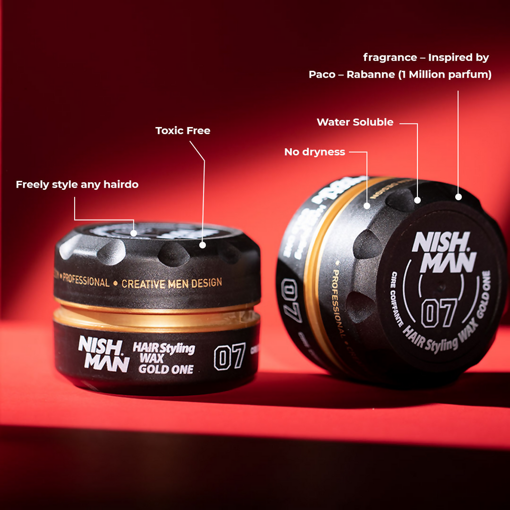 NishMan Hair Styling Wax Gold One | Grocsy