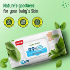 LuvLap Plant Based 99% Pure Water Extra Thick Unscented Baby Wipes | Grocsy