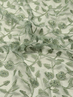 Green Woven Design Net Saree with Blouse Piece - Kalamkari | Grocsy