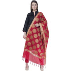 A R Silk Red Color VNS Big Gola Dupattas and Chunnis | Grocsy