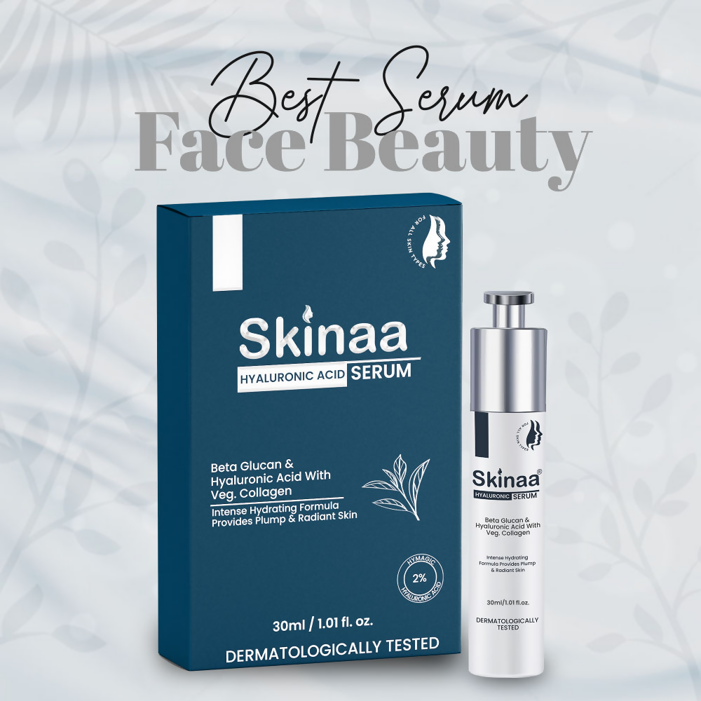 Skinaa Hyaluronic Acid Serum With Beta Glucan For Deep Hydration And Skin Nourishment | Grocsy