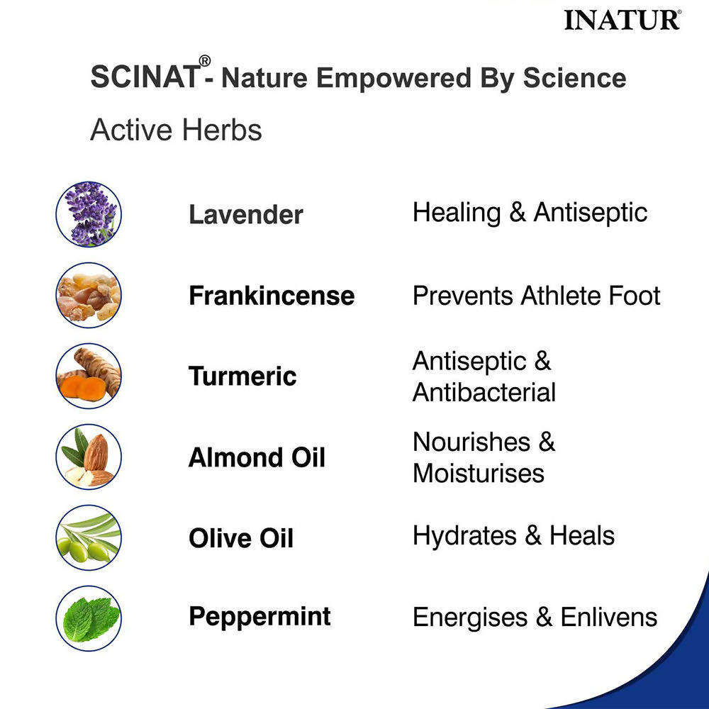 Inatur Foot Cream Revitalises & Soothes Cracked Feet | Grocsy