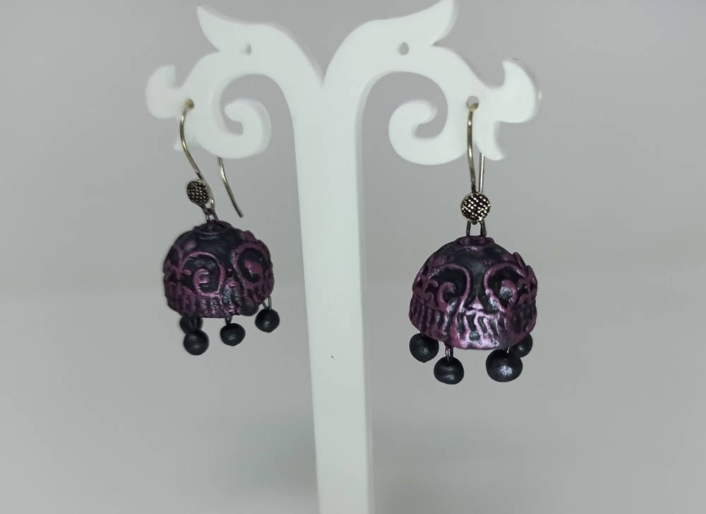 Terracotta Hanging Jhumkas | Grocsy