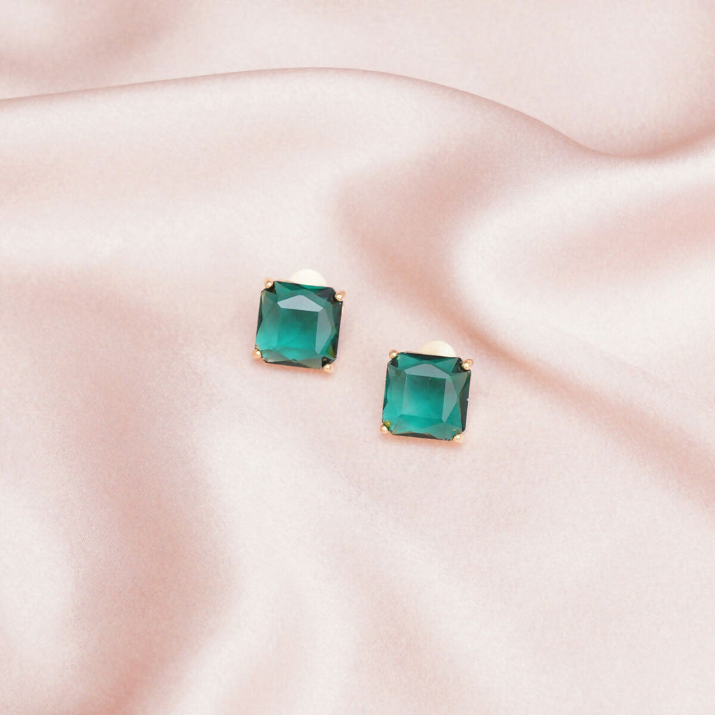 Jade Studs- Ruby Raang | Grocsy