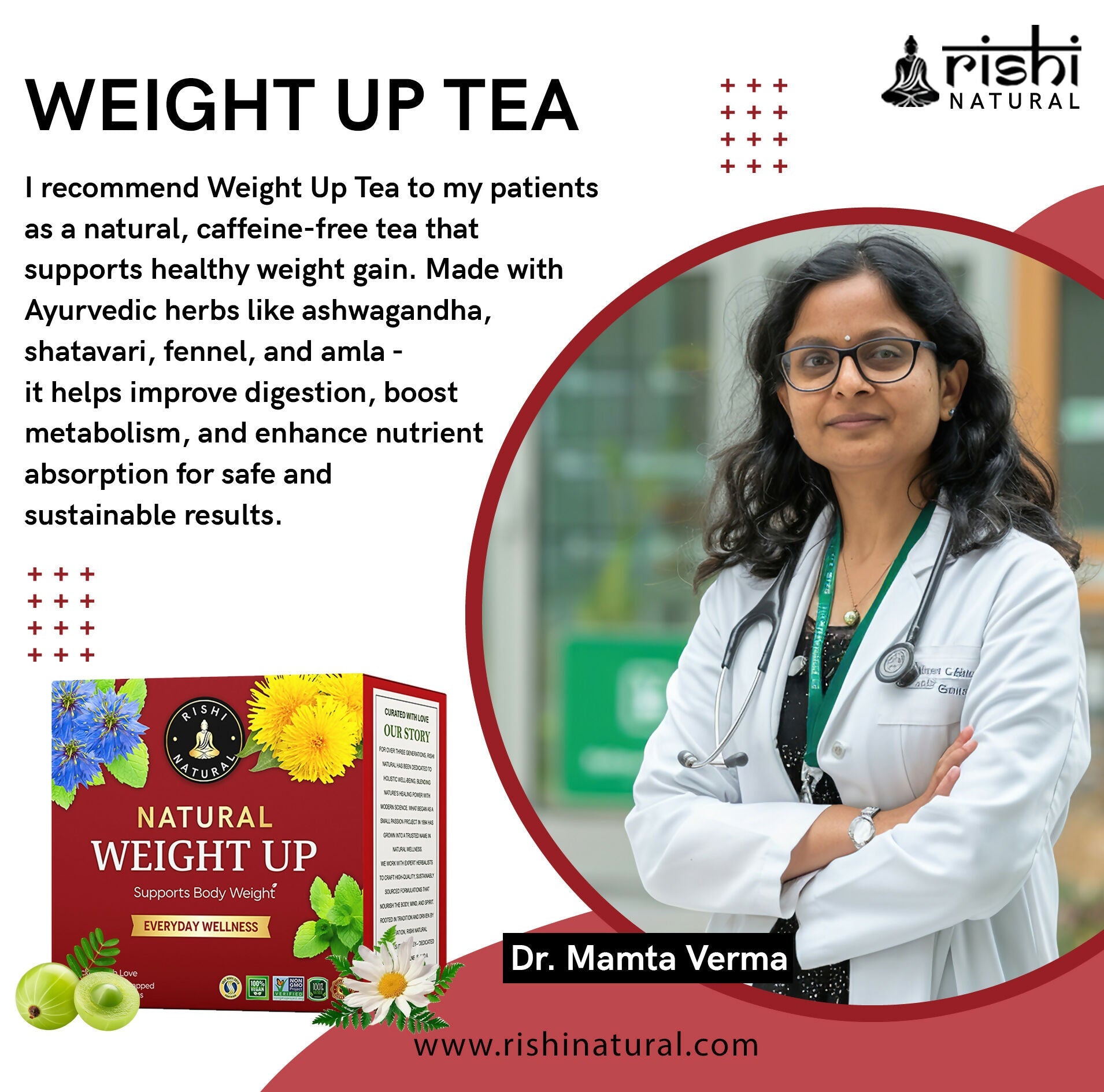 Rishi Natural Weight Up Tea | Grocsy