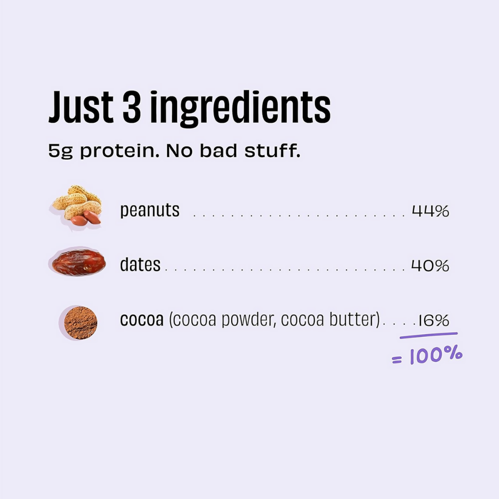 The Whole Truth Energy Bars - Peanut Choco Fudge | Grocsy