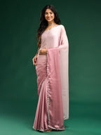 kasee Ombre Satin Saree | Grocsy