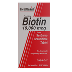 HealthAid Biotin 10000 mcg Tablets