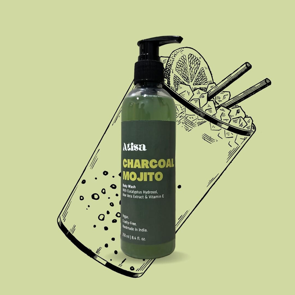 Atisa Charcoal Mojito Body Wash | Grocsy