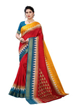 Vamika Maroon Linen Jari Border Saree Online At Low Price | Grocsy