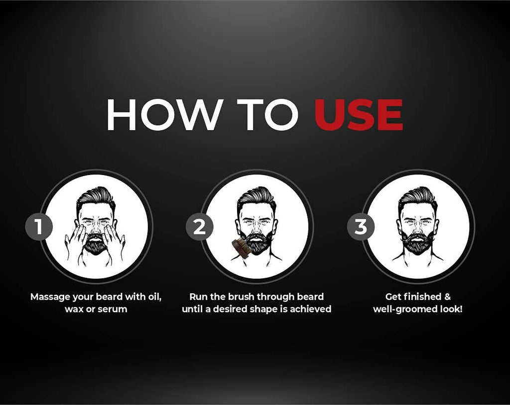 Beardo BOAR Bristle Beard Brush | Grocsy