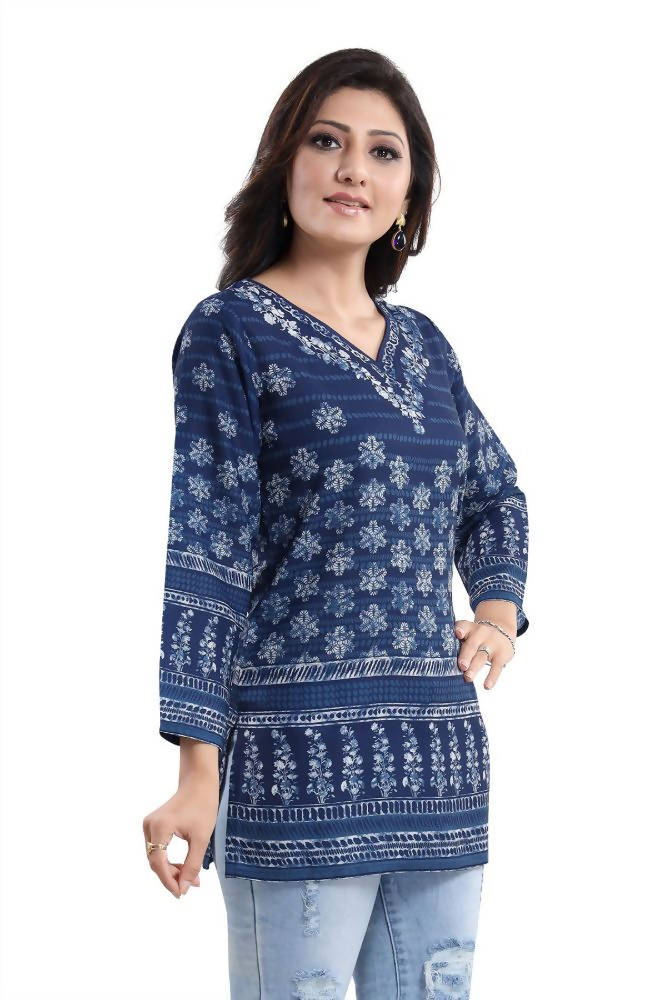 Snehal Creations Winner Summer Cool Printed Tunic Top | Grocsy