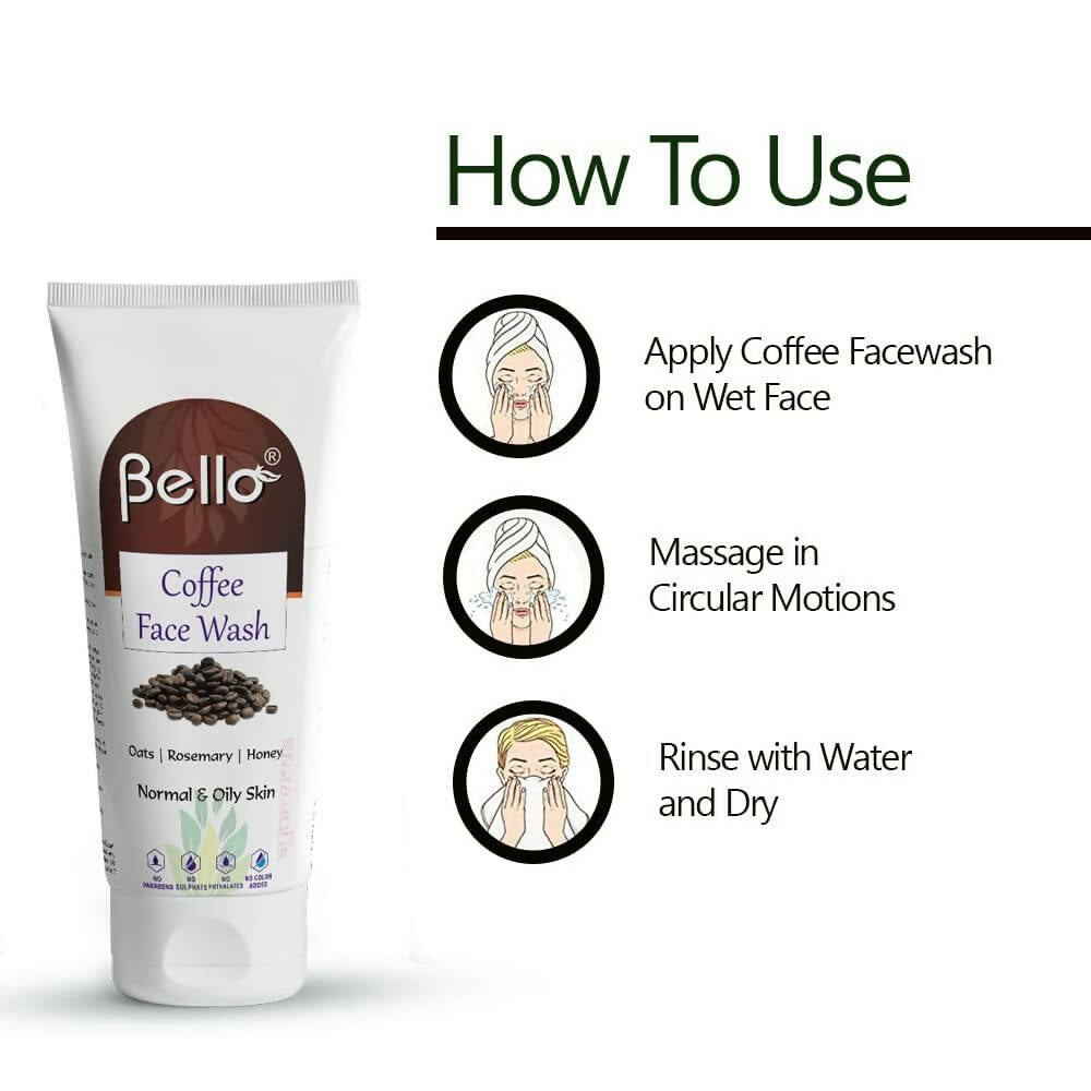 Bello Herbals Coffee Face Wash for Men & Women | Grocsy