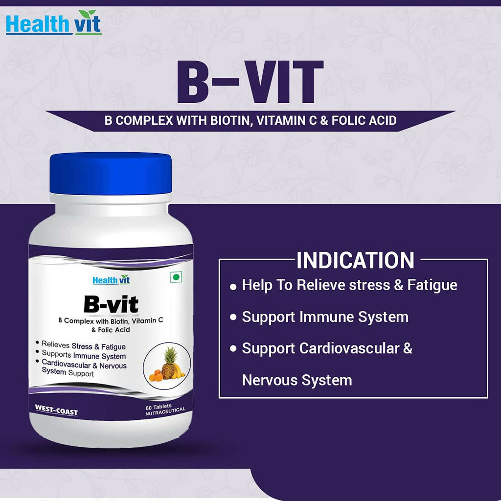 Healthvit Nutrition Natural B-Vit Tablets | Grocsy