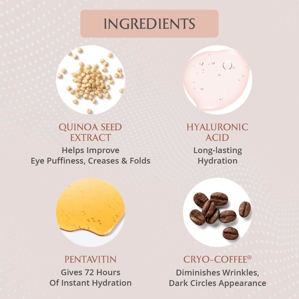 AreoVeda Under Eye Serum With CryoCoffee | Grocsy