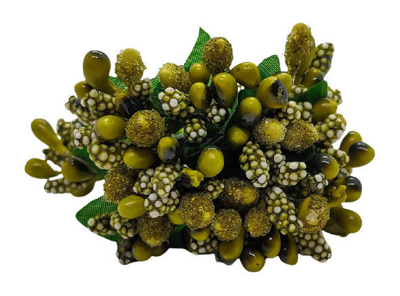 Dark Green Artificial Flower Pollens | Grocsy