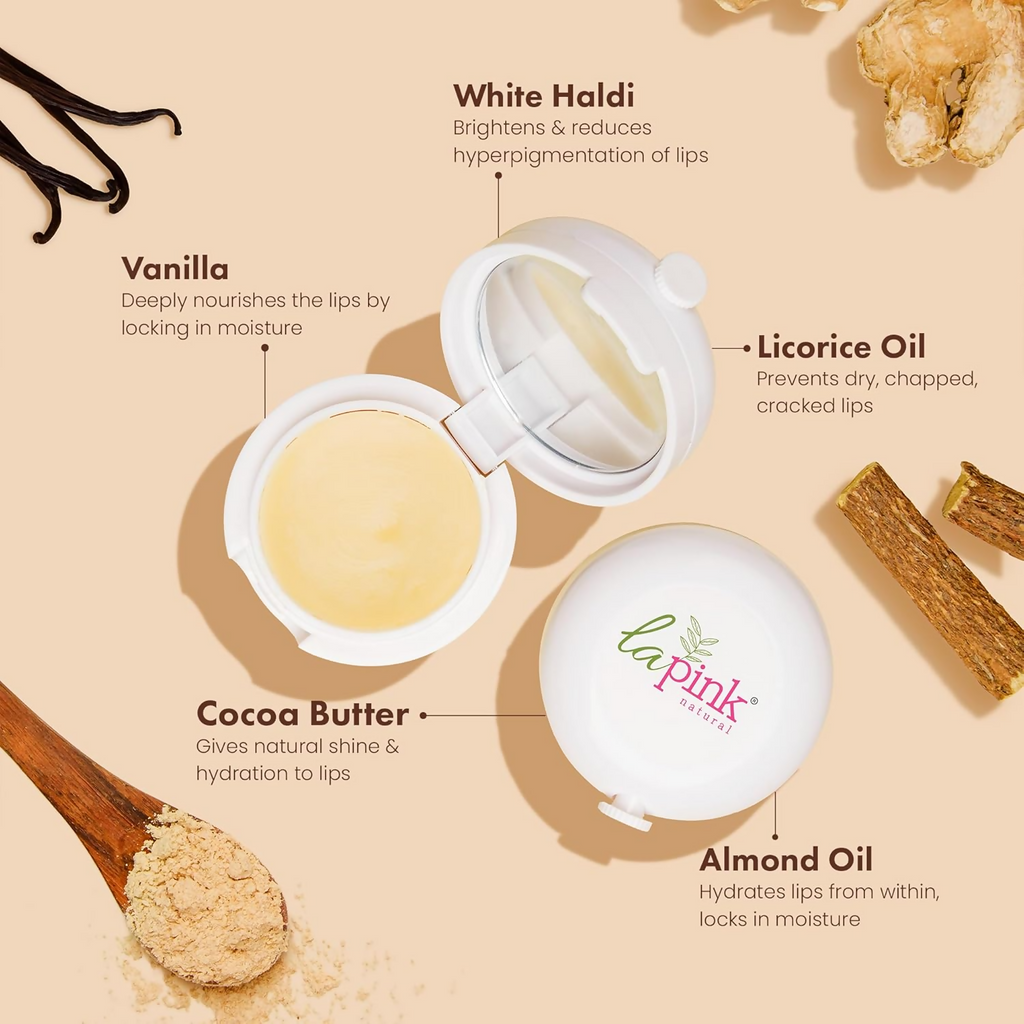 La Pink Vanilla Lip Balm With Shea & Kokum Butter | Grocsy