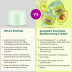 PLIX The Plant Fix Avocado Psoriasis Moisturizing Cream with 2% Omegablue For Dry & Flaky Skin | Grocsy
