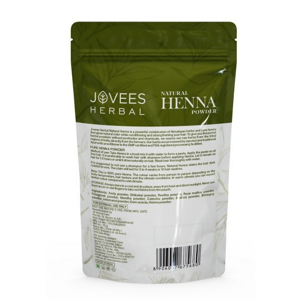 Jovees Mehandi/Henna Powder Controls Hair Fall & Repairs Damaged Hair | Grocsy