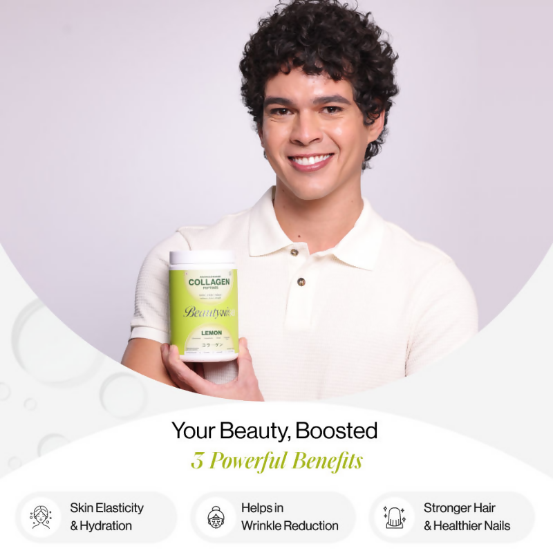 Beautywise Advanced Marine Collagen Peptides Powder - Lemon | Grocsy
