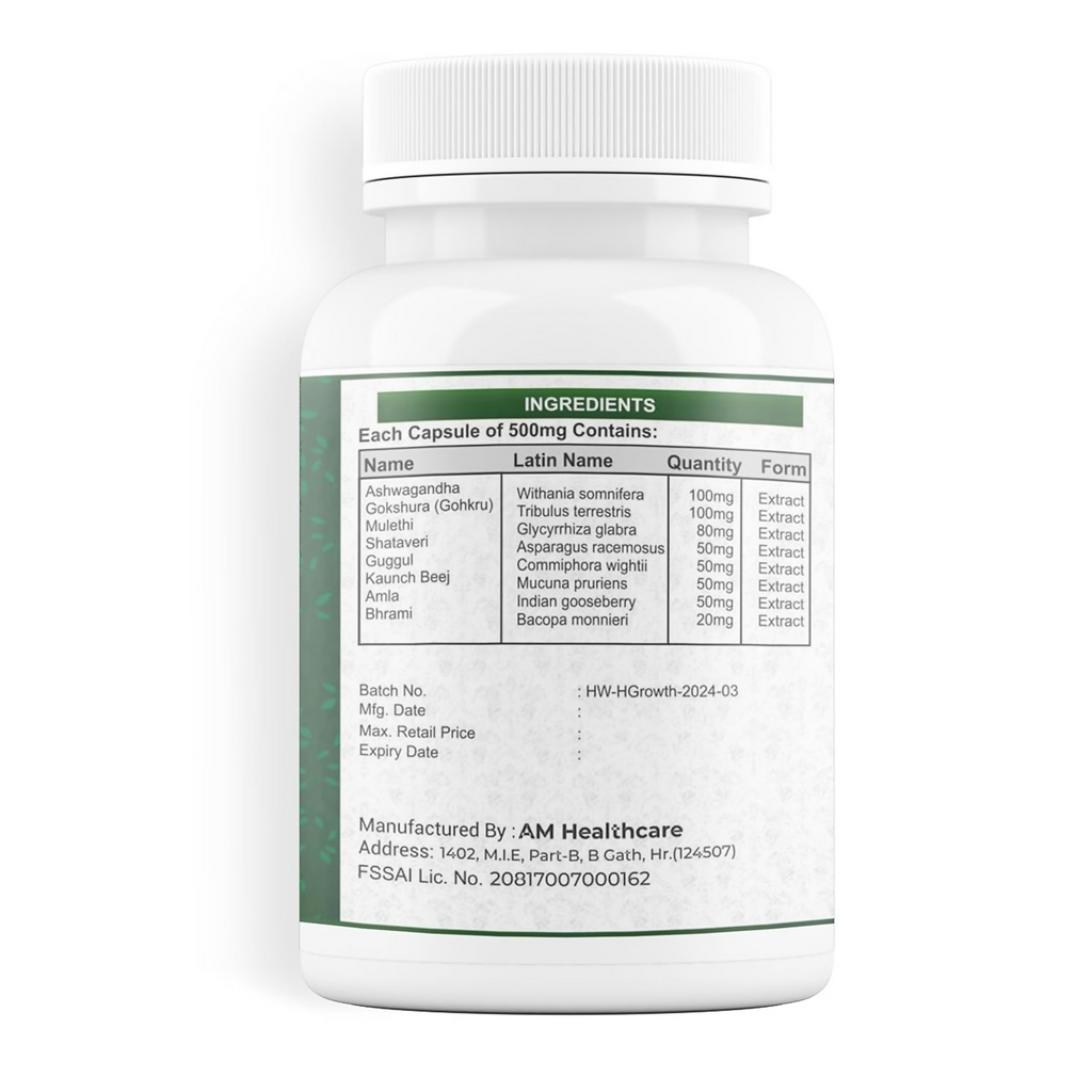Kayashree Height Growth Capsules Height Increase For Men & Women | Grocsy