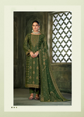 Green Viscose Pasmina Mina Work Kurta & Bottom with Dupatta - Natasha | Grocsy