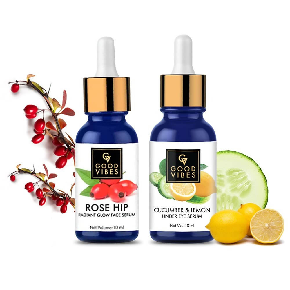 Good Vibes Face Serum And Under Eye Serum | Grocsy