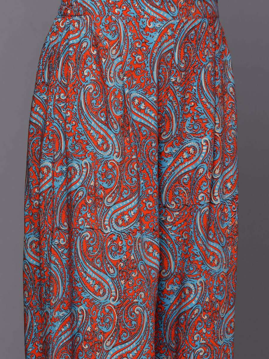Ahalyaa Women's Traditional Wear Co-ods - Teal Blue | Grocsy
