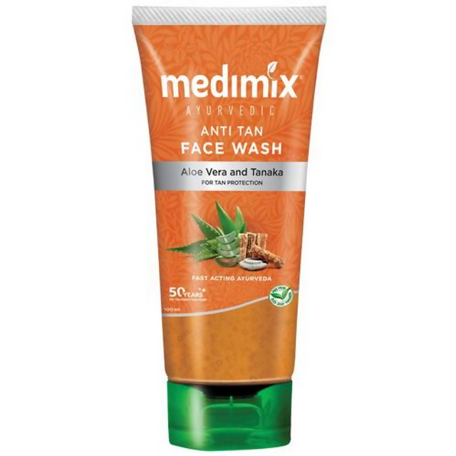 Medimix Ayurvedic Anti Tan Face Wash with Aloe Vera & Tanaka | Grocsy