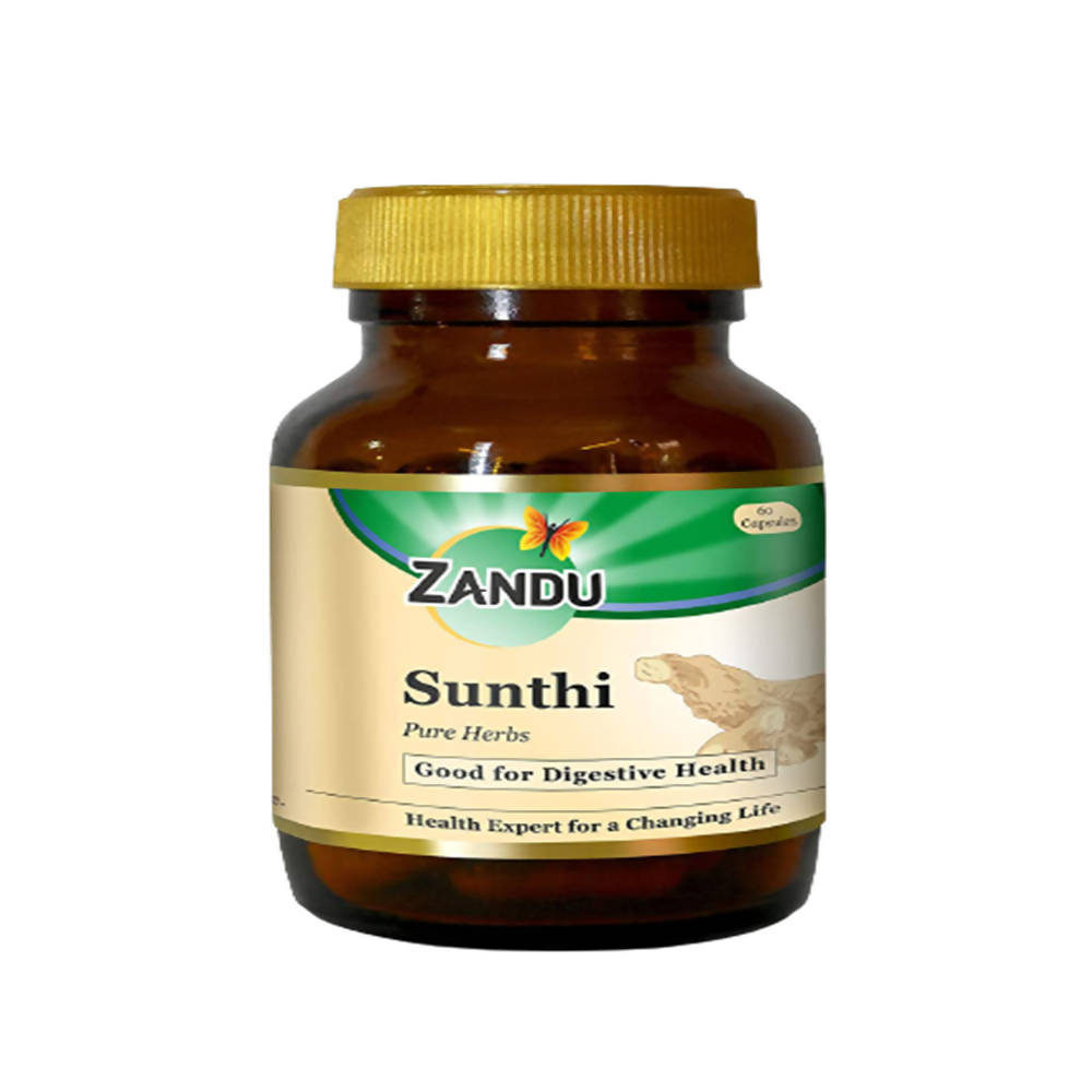 Zandu Sunthi Pure Herbs Capsules Good For Digestive Health | Grocsy
