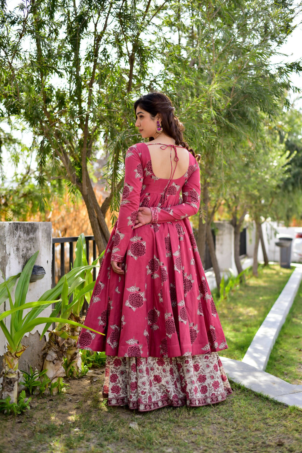 Jyoti Fashion Women's Rani Pink Cotton Silk Heavy Digital Printed Kurta Plazo Set | Grocsy