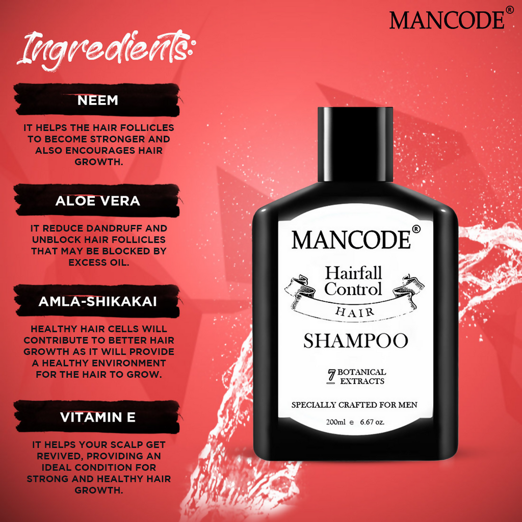 Mancode Hair Fall Control Shampoo | Grocsy
