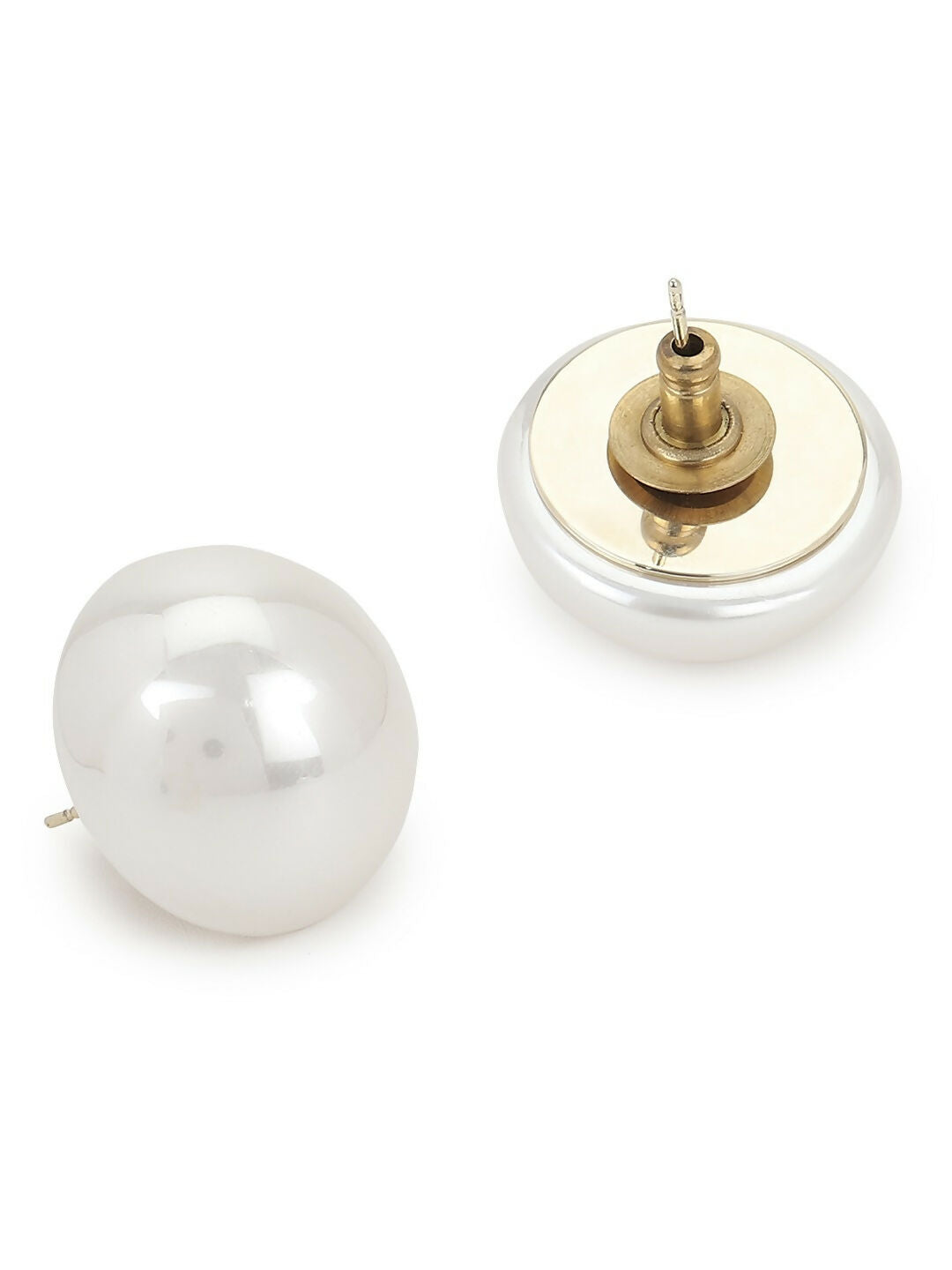 Pearl Studs (20 MM)- Ruby Raang | Grocsy