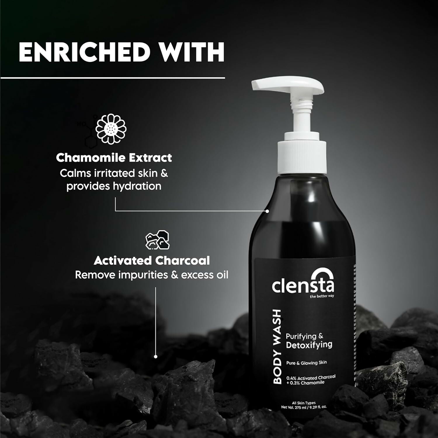 Clensta Purifying & Detoxifying Body Wash | Grocsy