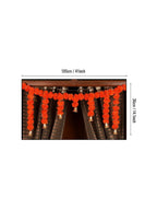 Tied Ribbons Orange Hanging Marigold Flowers Garland | Grocsy