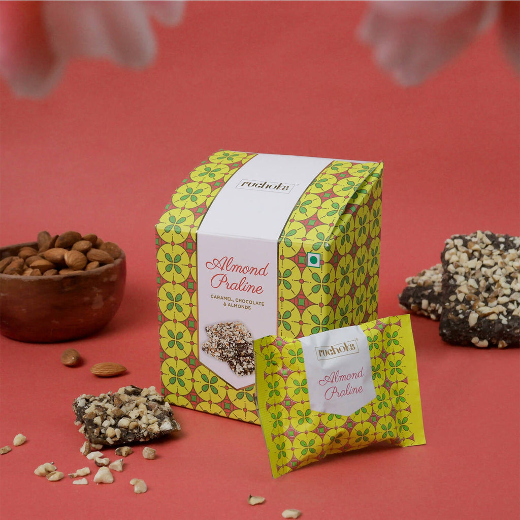 Dibha Ruchoks - Almond Praline Chocolate | Grocsy