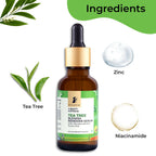Pilgrim Tea Tree & 10% Niacinamide Blemish-Remover Serum with Zinc PCA For Acne Prone Skin | Grocsy