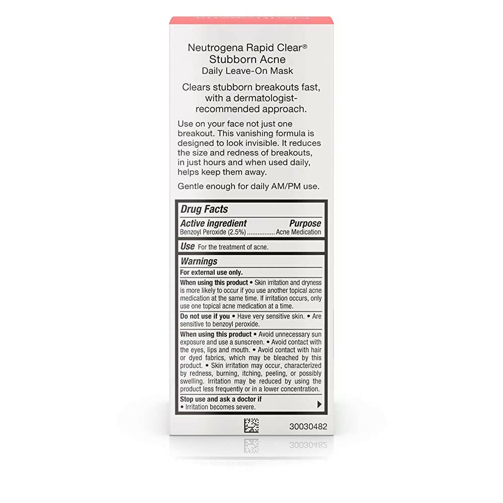 Neutrogena Rapid Clear Stubborn Acne Daily Leave On Mask | Grocsy