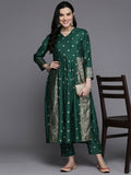 Ahalyaa Women's Traditional wear Kurta Set - Green | Grocsy