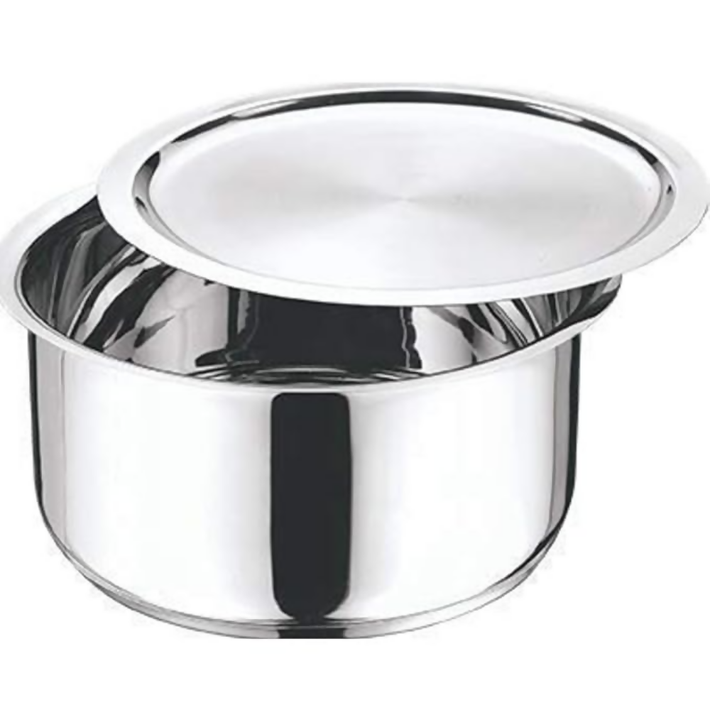 Vinod Stainless Steel 304 Grade Tope/Patila/Topiya with Lid | Grocsy