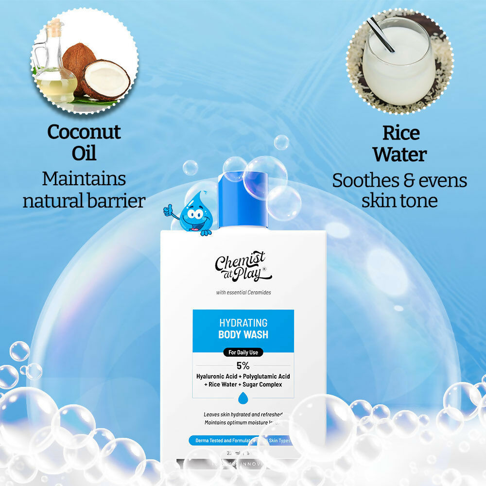 Chemist At Play Hydrating with Face Cleanser, Moisturiser & Body Wash Combo | Grocsy