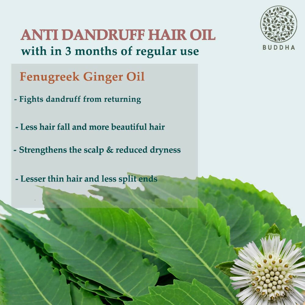 Buddha Natural Dandruff Hair Oil | Grocsy
