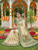 Shree Shyam Fashion Green Soft Silk Saree | Grocsy