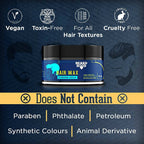 Beardhood Zero Residue Strong Hold Hair Wax | Grocsy