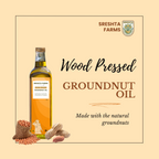Sreshta Farms Wood Pressed Groundnut Oil | Grocsy