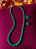 Inhanns Spectrum Everyday Pearl Sets - Single Strand - Army Green | Grocsy