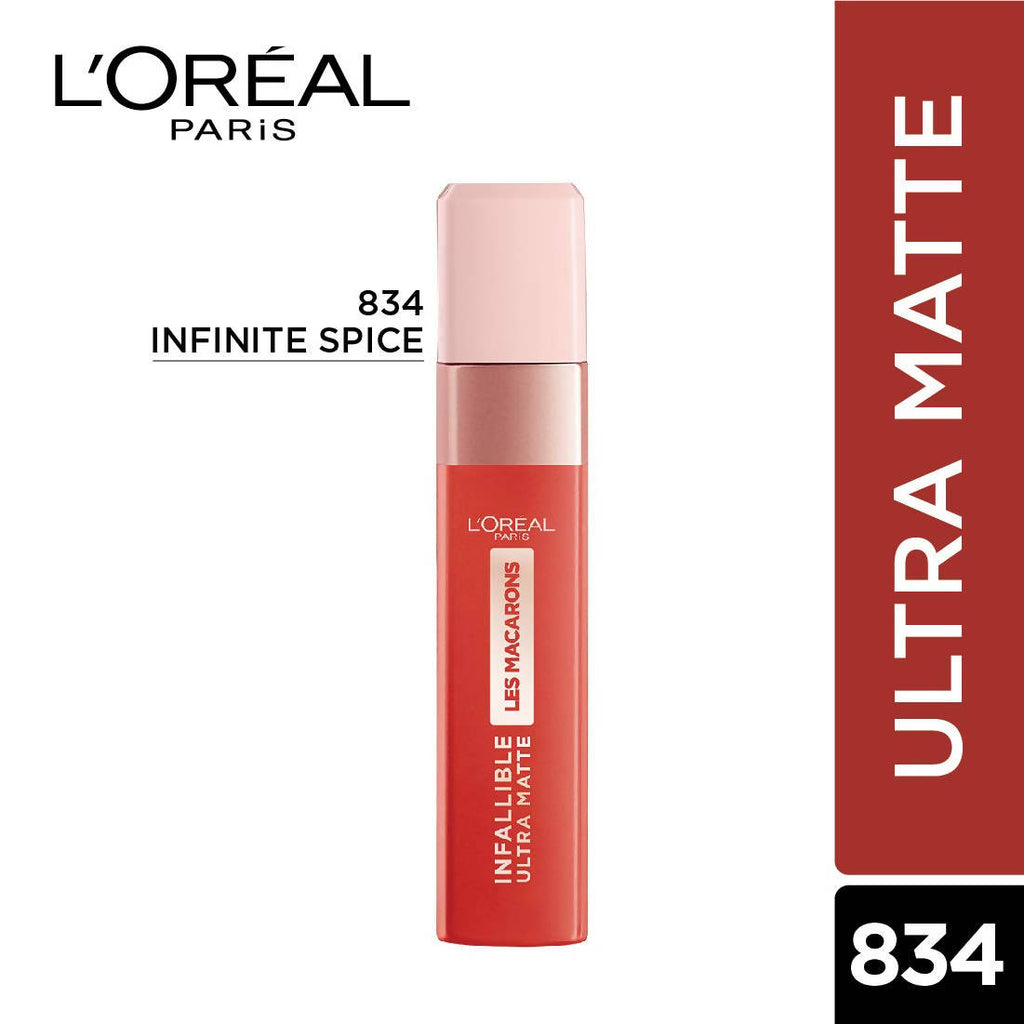 L'Oréal Paris Infallible Ultra Matte Liquid Lipstick Les Macarons - 834 Infinite Spice | Grocsy