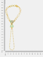 Ruby Raang Saanjh Pearl Hand Jewelry | Grocsy