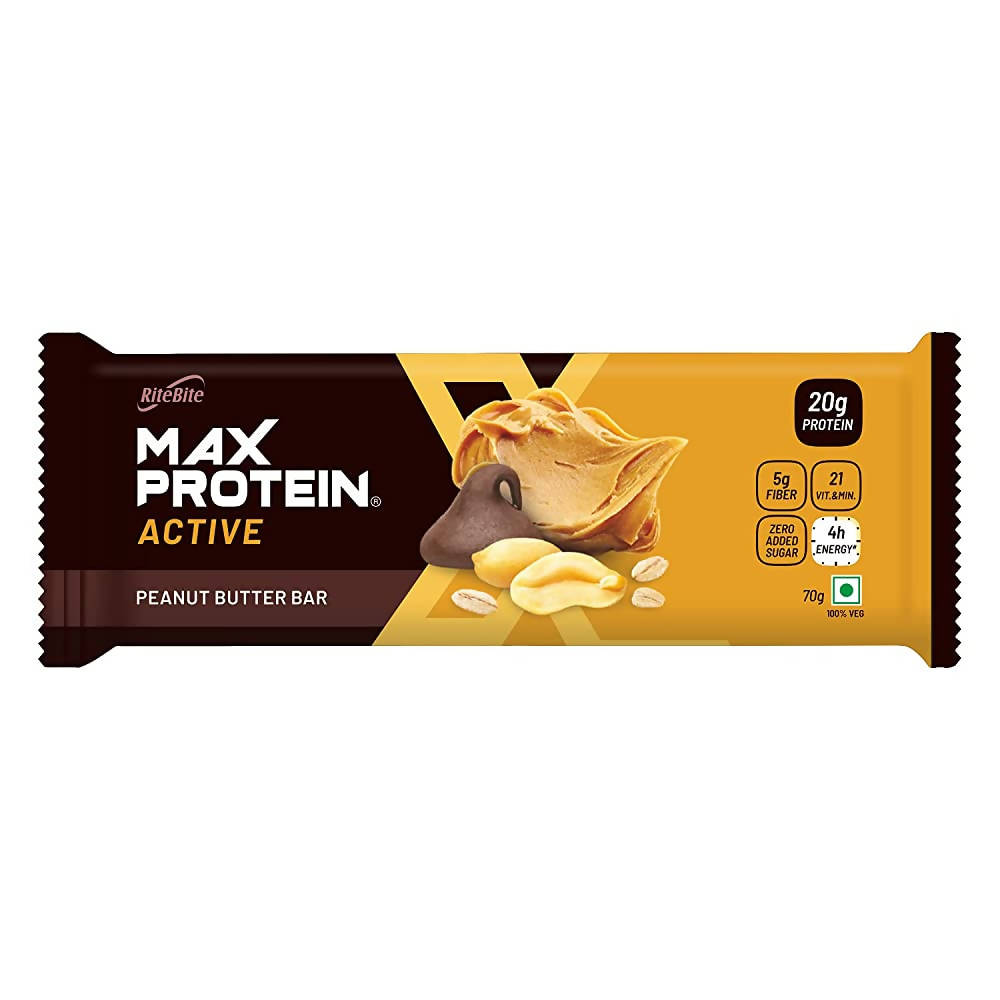 RiteBite Max Protein Active Peanut Butter Bar | Grocsy